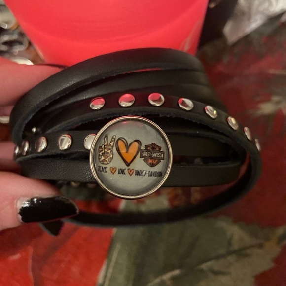 Harley-Davidson Jewelry - - HD Snap Button Wrap Bracelet